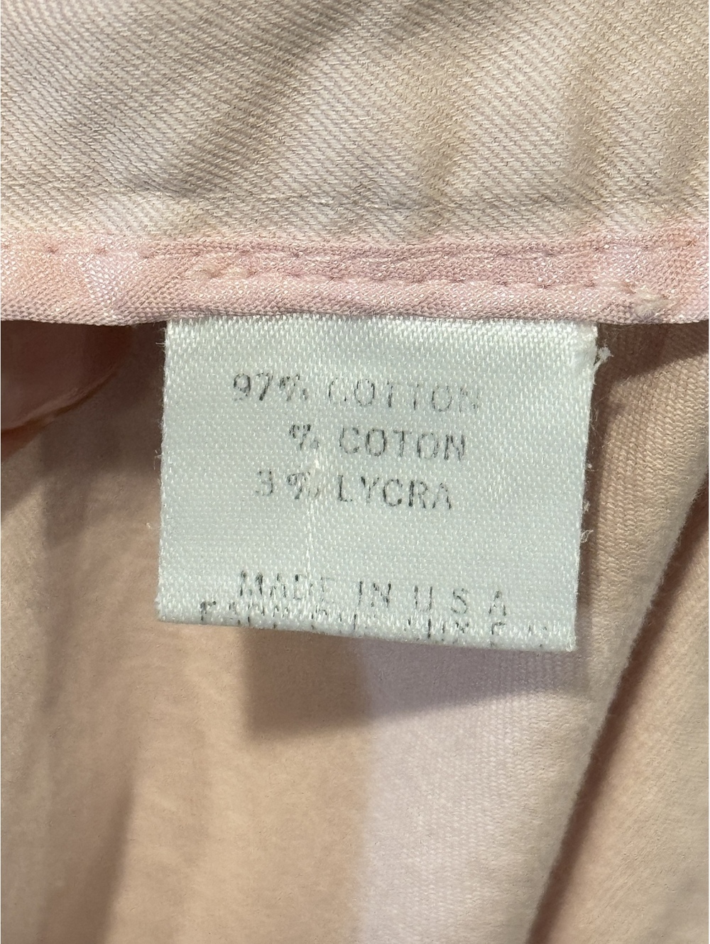 Theory Pink Stretch Cotton Cropped Flare Pants Size 12 Made in USA Y2K - Picture 7 of 8